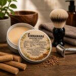 Simhanara Sandalwood Shaving Soap, 80g, All Skin Type, Naturally Derived, Cruelty Free