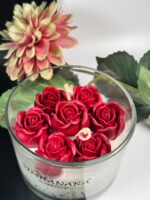 Rose Bouquet Candle (200 grm) 3 wick - Image 3