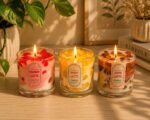 Pack Of 3 Jar Latte Candle